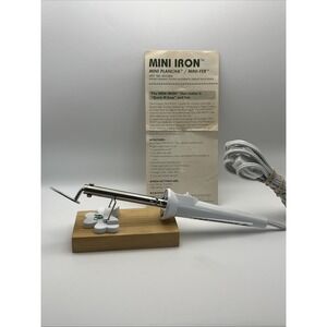 Clover CNI MCI-900 Mini Iron Crafting Quilting Applique Stand Manual 20W White